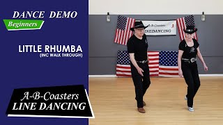 LITTLE RHUMBA  Line Dance Demo amp Walk Through [upl. by Inalaehak419]