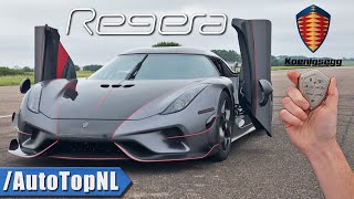 Koenigsegg Regera REVIEW on TEST TRACK by AutoTopNL [upl. by Johiah]