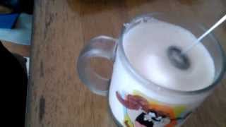 Aerolatte Review Frothing Cold Milk In Under 1 Minute [upl. by Araldo303]